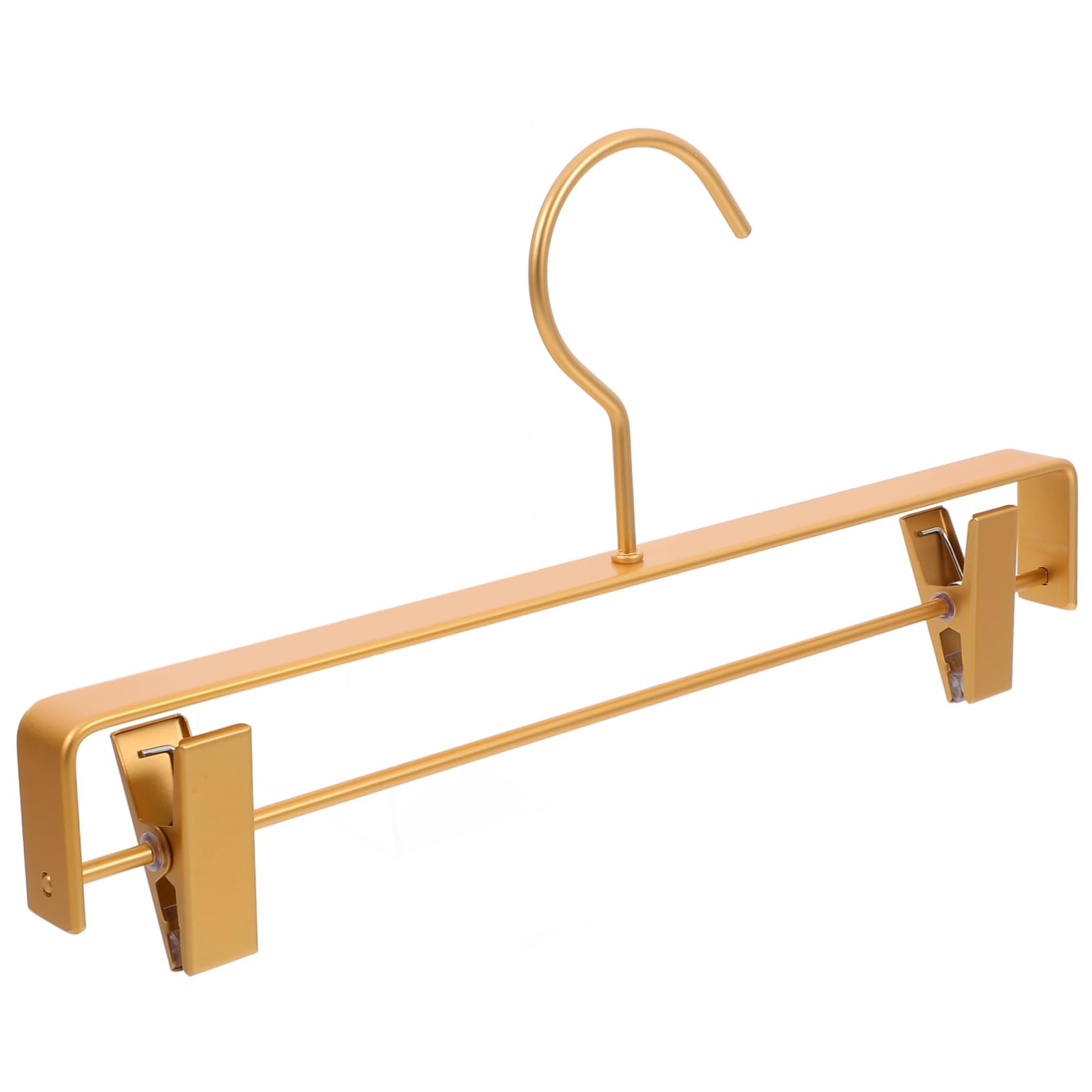 KICHOUSE Pants Rack Bottom Hangers Jeans Hanger Gold Pants Hangers Bra Hanger Gold Clothes Hangers Shorts Hangers with Clips Gold Aluminum Pants Hangers Bag Hanger Aluminum Alloy