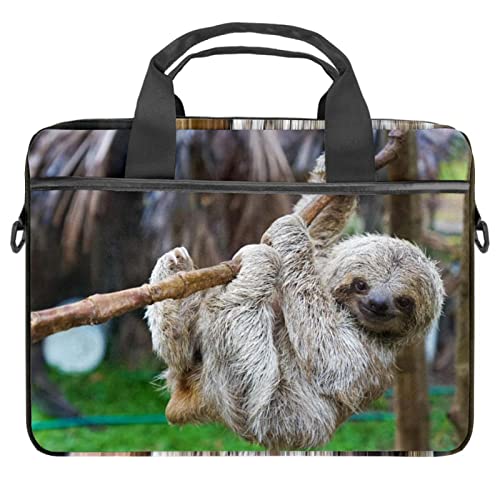 Sac ordinateur portable violet à motif paresseux animal 28x36.8x3 cm