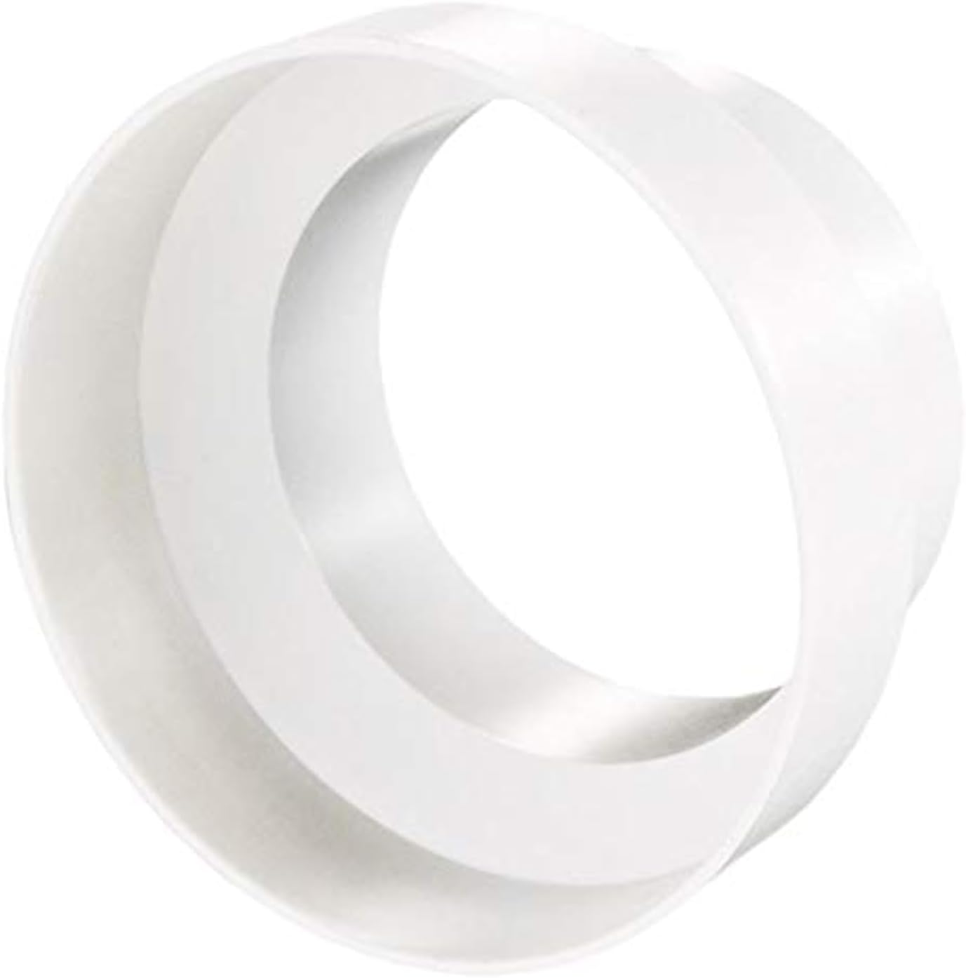 Round Ducting Reducer 200mm to 150mm - 8 to 6 inch Duct Pipe Reduction Connector for Extractor Fans, Cooker Hood and Ventilation Units