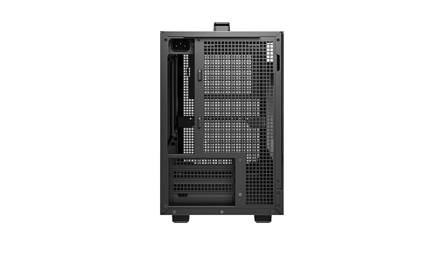 DeepCool CH160 PLUS Small Form Factor [SFF] Nero (DeepCool CH160 PLUS Micro-ATX Mini Tower PC Case, Tempered Glass, High-Airflow Mesh Design, USB-C & USB 3.0 Front I/O, Supports ATX PSU & 305mm GPU,