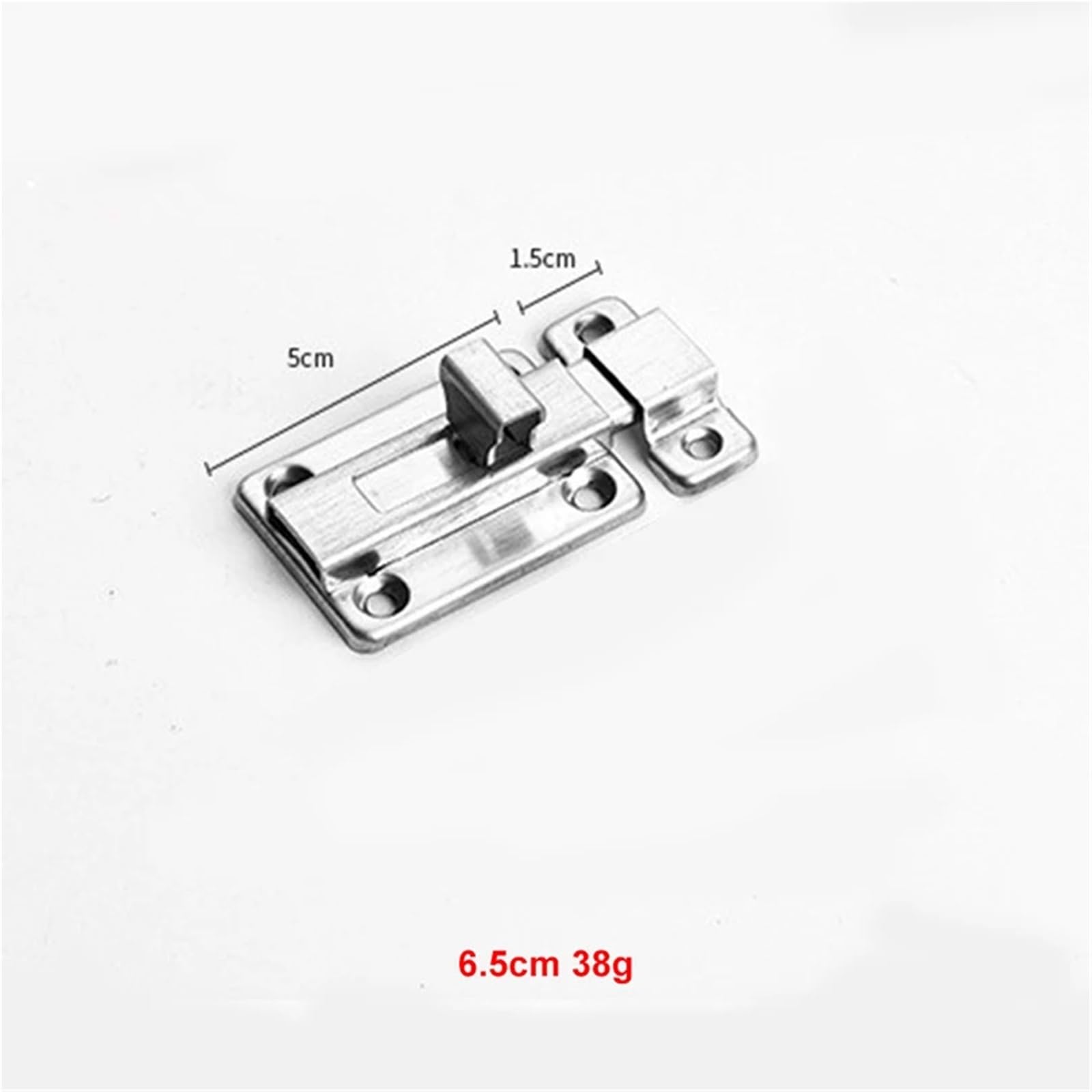 6 chiavistelli per cancelli in acciaio inox, a doppia estremità, chiavistello scorrevole, per recinzioni in legno e capannoni e hardware di sicurezza (6,5 cm)
