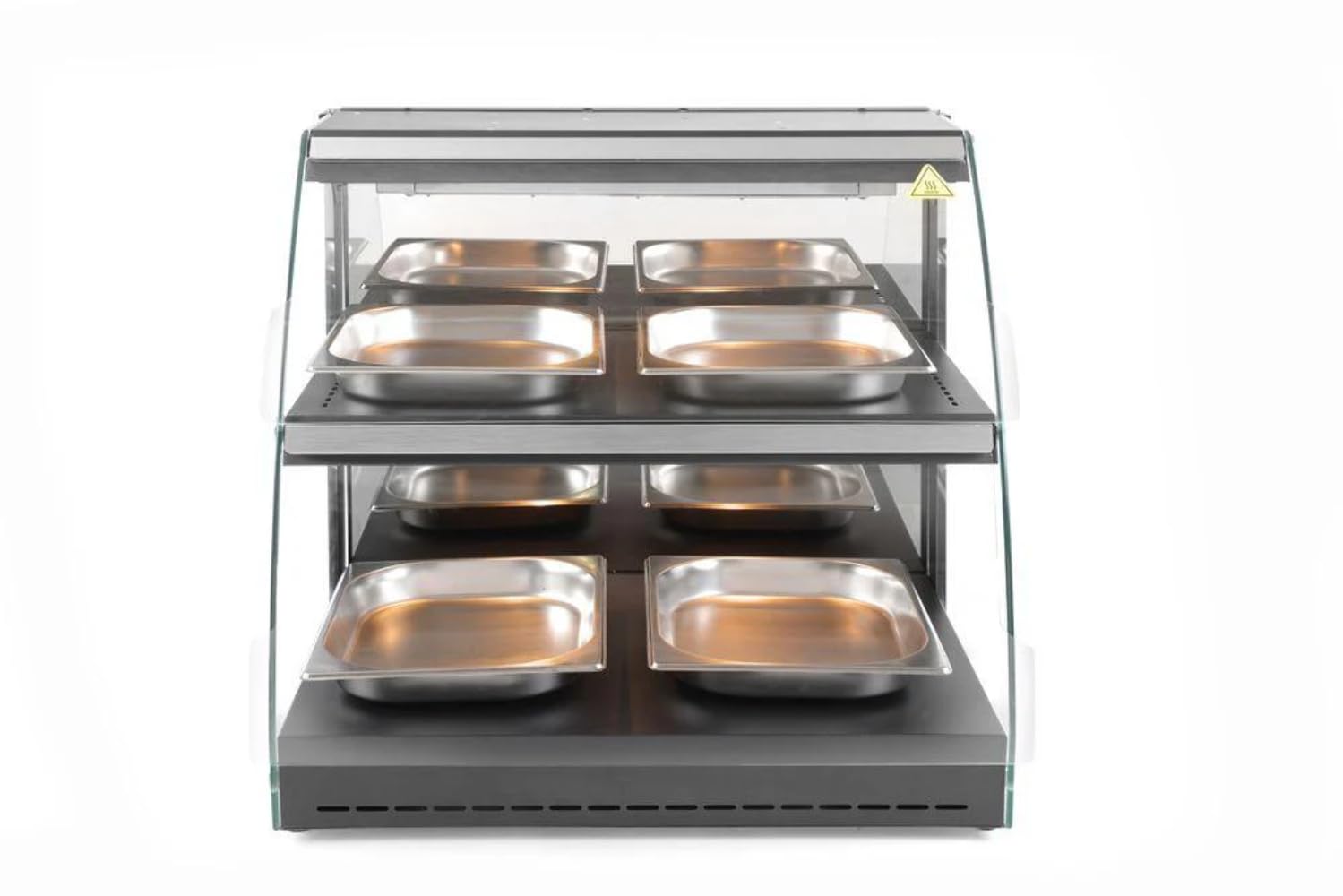 HENDI Vitrine de Table Chauffante Quartz deux Niveaux