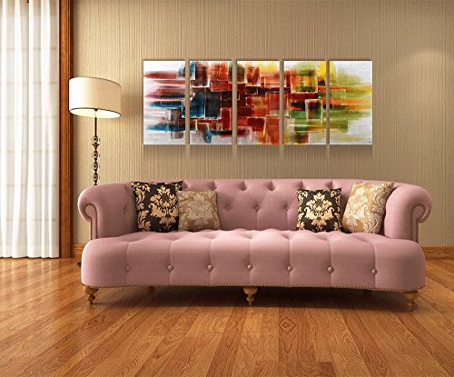 Yihui Arts Abstract Metal Wall Arts Hand Crafted Aluminum Artwork Large Modern Wall Accent For Living Room Bedroom Kitchen Decor #TOP4