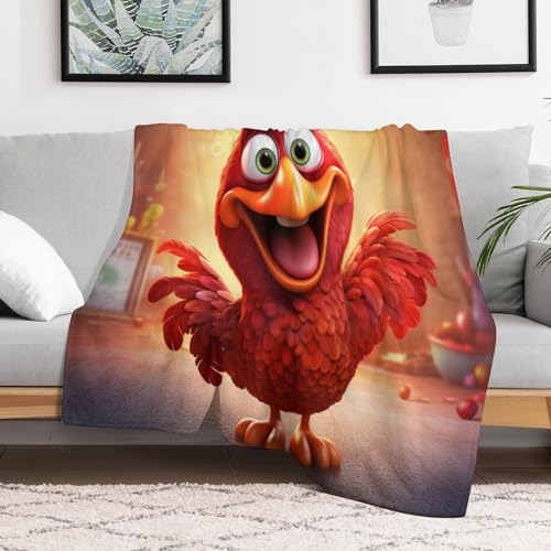 Couverture polaire coq lit d'une douceur exceptionnelle