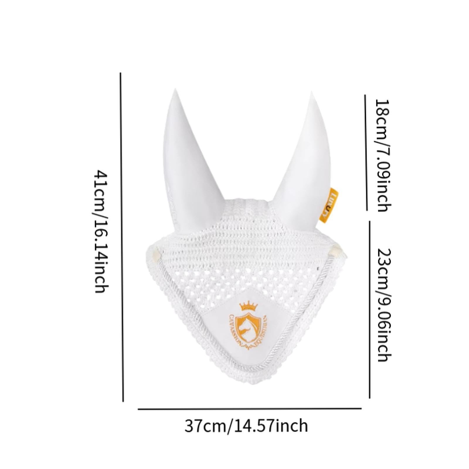Bonnet Anti-Mouches pour Chevaux, Accessoire Pratique Couvre-Oreilles