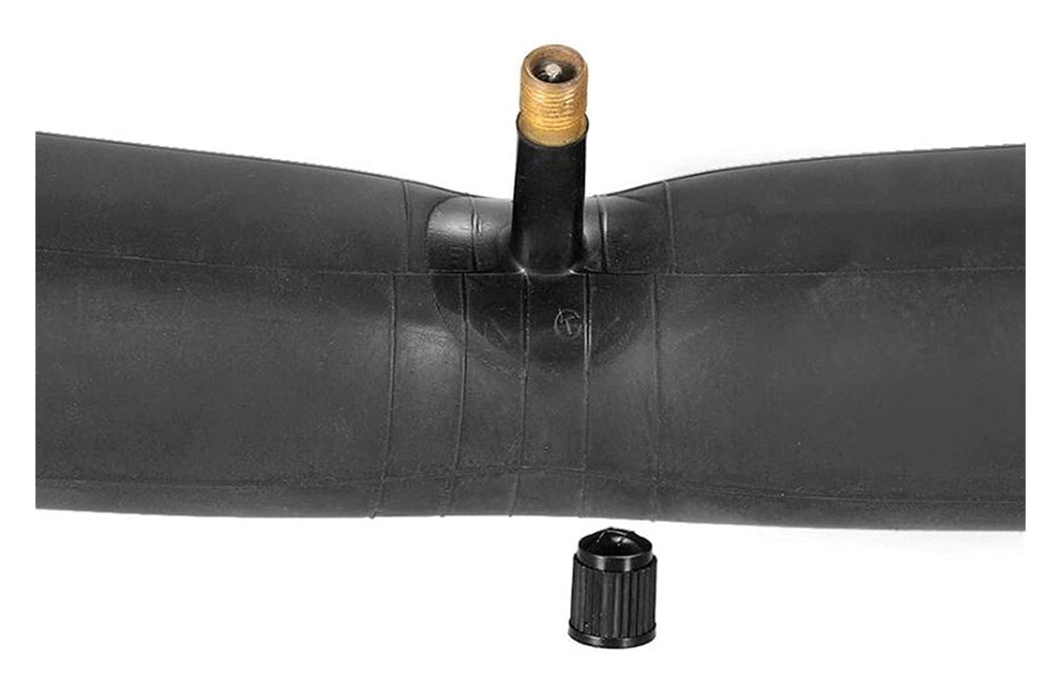 Fahrradschlauch, 2 ausgestattet mit einem Fahrradreifenschlauch, Reifenreparaturset, drei selbstklebenden Hebeln, 6 Mountainbike-Reifenschläuchen (schwarz, 24 Zoll)(Black 26inch)