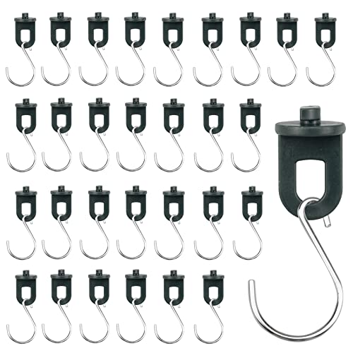 Honatrv 30pz Suspensions pour Serre et 30pz Crochets en S, Clips à Effet de Serre, Accessoires pour Plantes, Serre Clips, Support Plante, Lot de 60