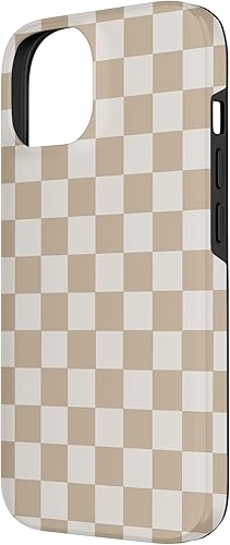 Miniatura 5 de Funda Classic Checker Pattern a cuadros vainilla y crema para iPhone 14 Pro Max