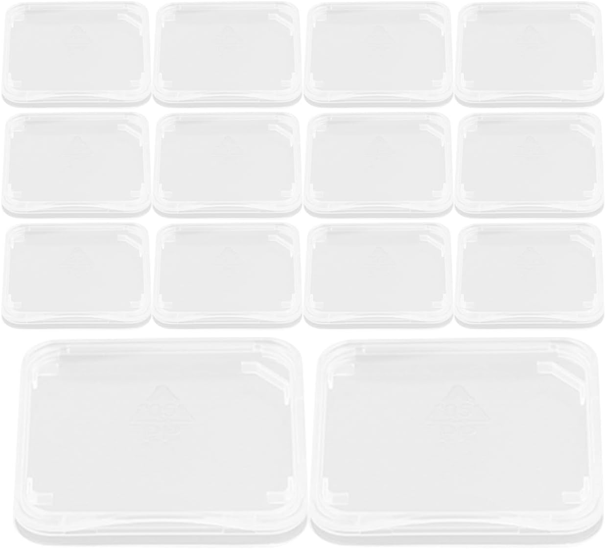 ULTECHNOVO Clear Plastic Memory Card Case Memory Case Holder Compatible with SD Micro T- Flash Card (100pcs)