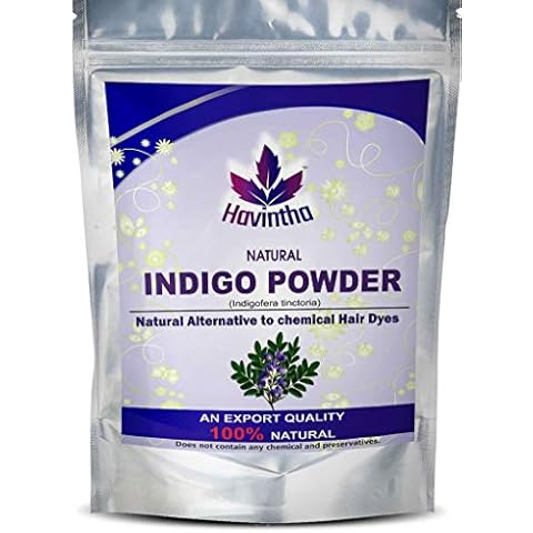 Havintha Indigo Powder For Hair Black Beard - Indigofera Tinctoria - 227 Grms |227g Cover