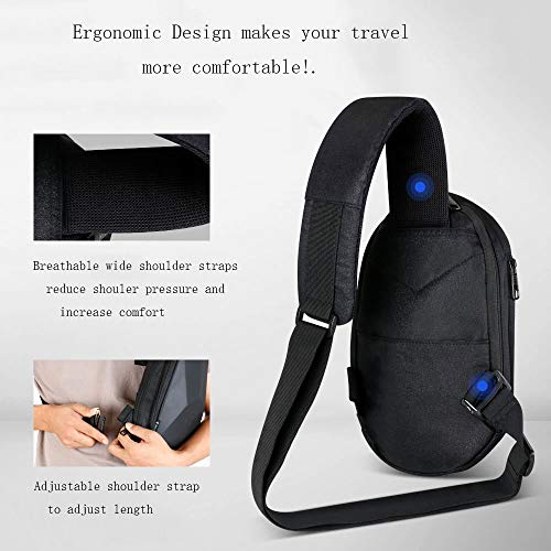 Mochila de sling, mochila tiracolo, mochila de ombro, pacote de peito, Saco de ombro crossbody imper