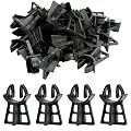 Rebar Chairs Rebar Support Chair Plastic Rebar Chairs Heavy Duty Plastic Spacer Concrete Rebar Stand Fits Bar Sizes 3-5 Black 100 Pack TXZWJZ