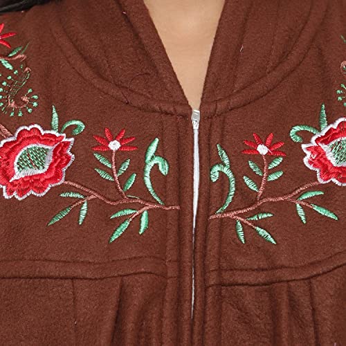 Image of Women's Woolen Solid Maxi Nighty