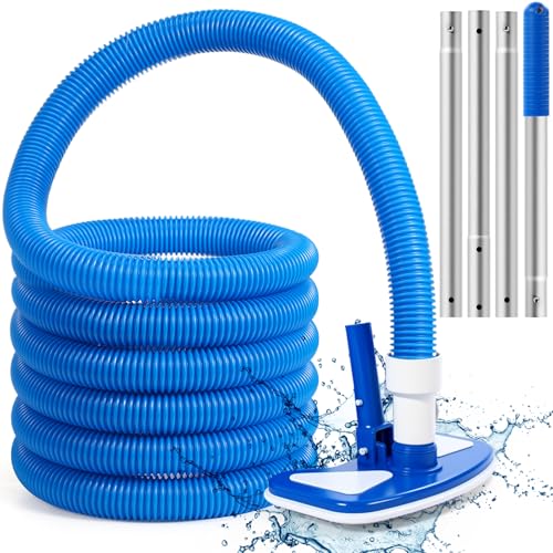 ## Innconee 11.8" Swimming Pool Vacuum Head with 47" Pole and 18ft Hose