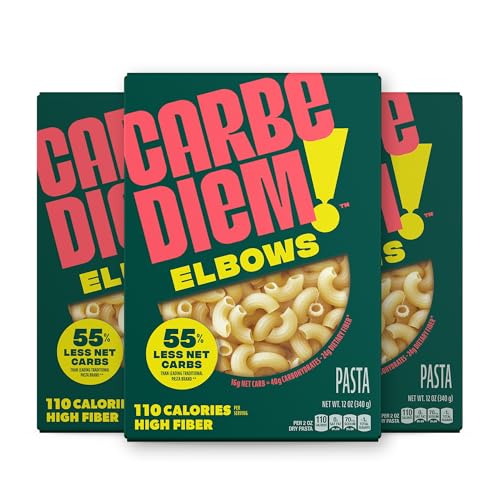 Carbe Diem!, Elbows, Lower Net Carb Pasta with Traditional Flavor...