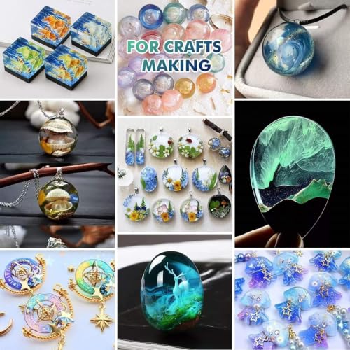 Image of KRYTONE Crystal Clear Hard UV Resin Upgraded Formula Ultraviolet Fast Curing for Jewelry Making Craft Decoration, Hard Transparent Glue Solar Cure Sunlight Activated Resin Casting & Coating(10g)