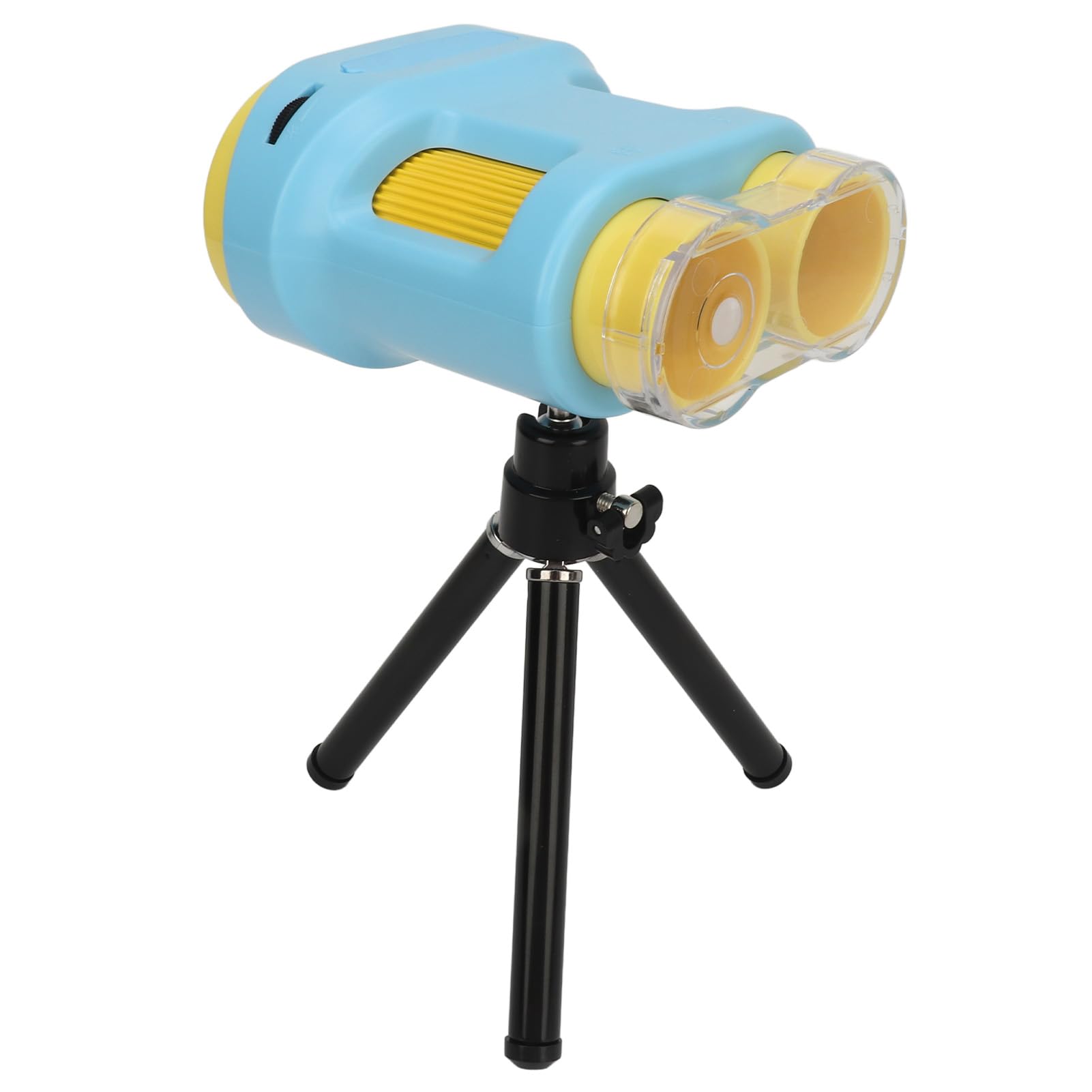 Mikroskop Cyfrowy z Podwójnym Obiektywem i Powiększeniem 1000X dla Dzieci, Zabawkowy Aparat Naukowy 1080P ze Statywem, 6 Slajdów w Zestawie (BLUE)