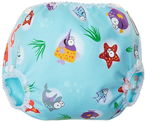 Mother-Ease One-Size Cloth Diaper Cover (Medium/Large (20-27 lbs), Oceans2)