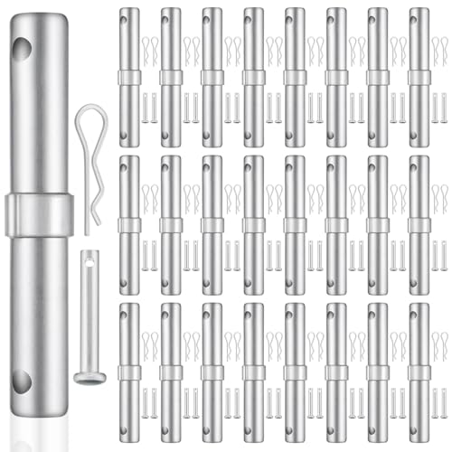 24 Pack Scaffolding Coupling Pins, 1-3/8" Od x 9" L, 48 Retainers