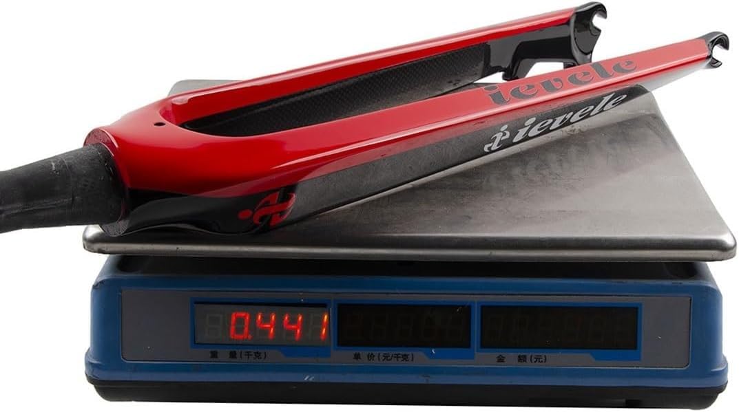 Horquilla Rígida para Bicicleta Montaña 26 27.5 29 Fibra Carbono MTB Horquilla Freno Disco Horquillas Rígidas 1-1/2" Cónicas Sin Rosca Ultraligeras 9Mm QR Horquillas Duras D,29