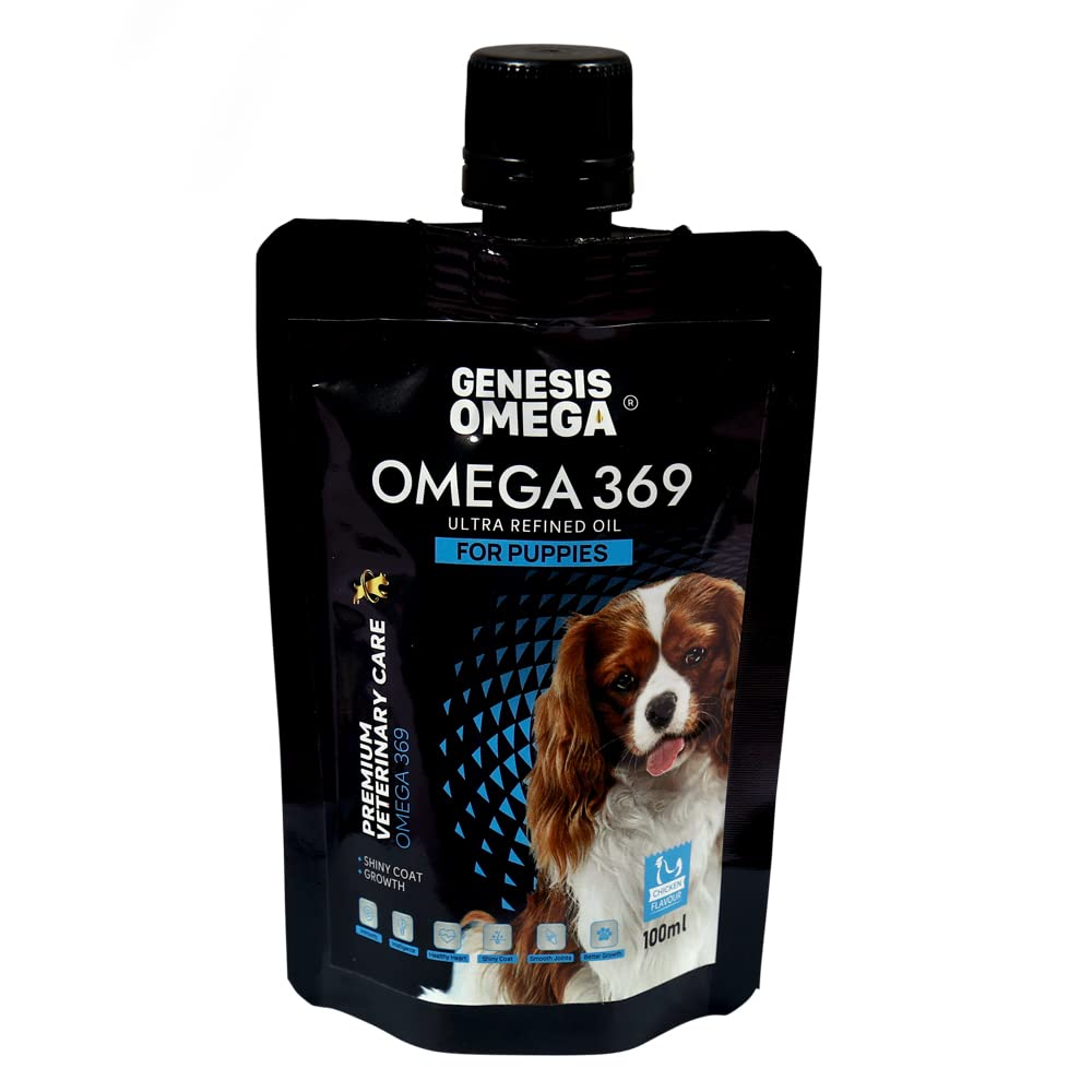 Genesisomega Omega 369 Ultra Refined Oil for Immunity, Healthy Skin & Shiny Coat | Liquid Food Dietary Supplement for Pets with Vitamins & Antioxidants for Better Canine Health Wellness & Growth (for Puppies, 100 ML) (B0C3ZPJV1M) Amazon Price History, Amazon Price Tracker