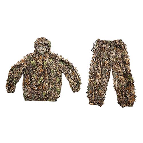 Hellery Kid Adult Ghillie Anzug Woodland Hunting Leafy Kleidung