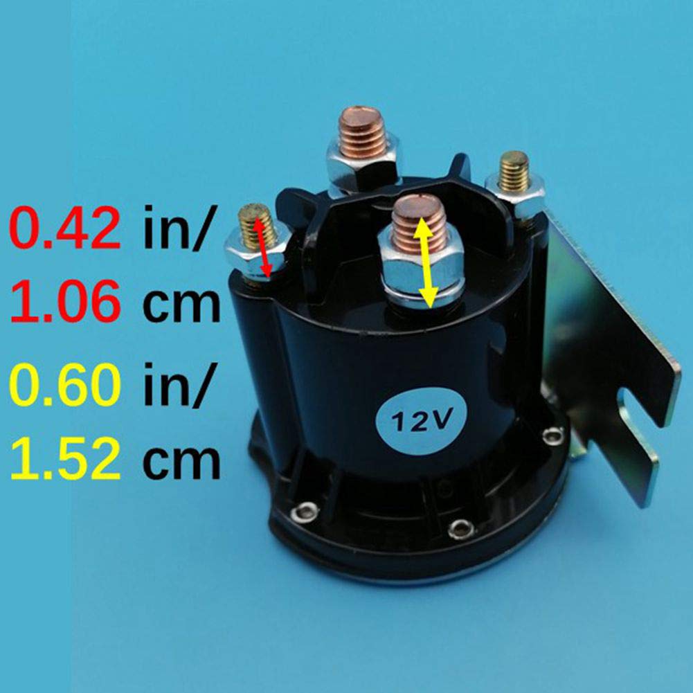 Starter Solenoid Relay Switch Compatible with Golf Cart Lawn and Garden ATV Utility Vehicle Snowmobile 12V DC Contactor 4 Terminals 684-1251-012-02 684-1251-012 684-1251-212 HYD08831 Z431