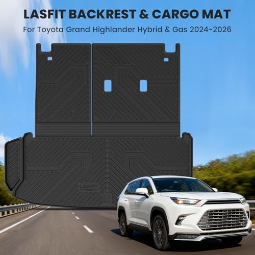 Image of LASFIT Cargo Mat for Toyota Grand Highlander 2024-2026 with Backrest Mat