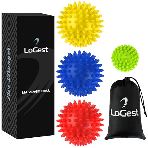 Logest 4-Piece Set Foot Massage Ball - for Trigger Point