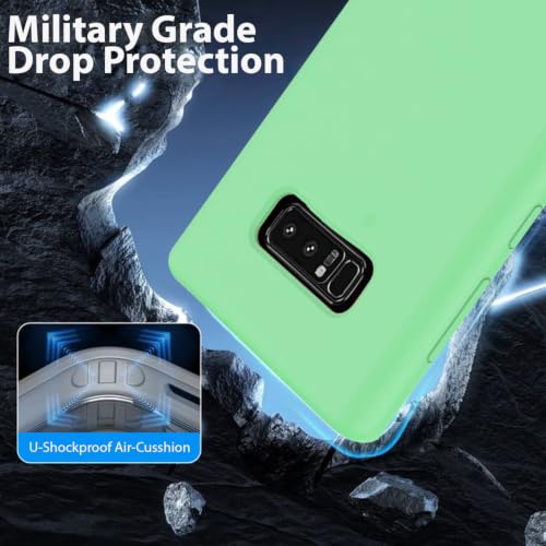 Image of LIRAMARK Liquid Silicone Soft Back Cover Case for Samsung Galaxy Note 8 (Mint Green)