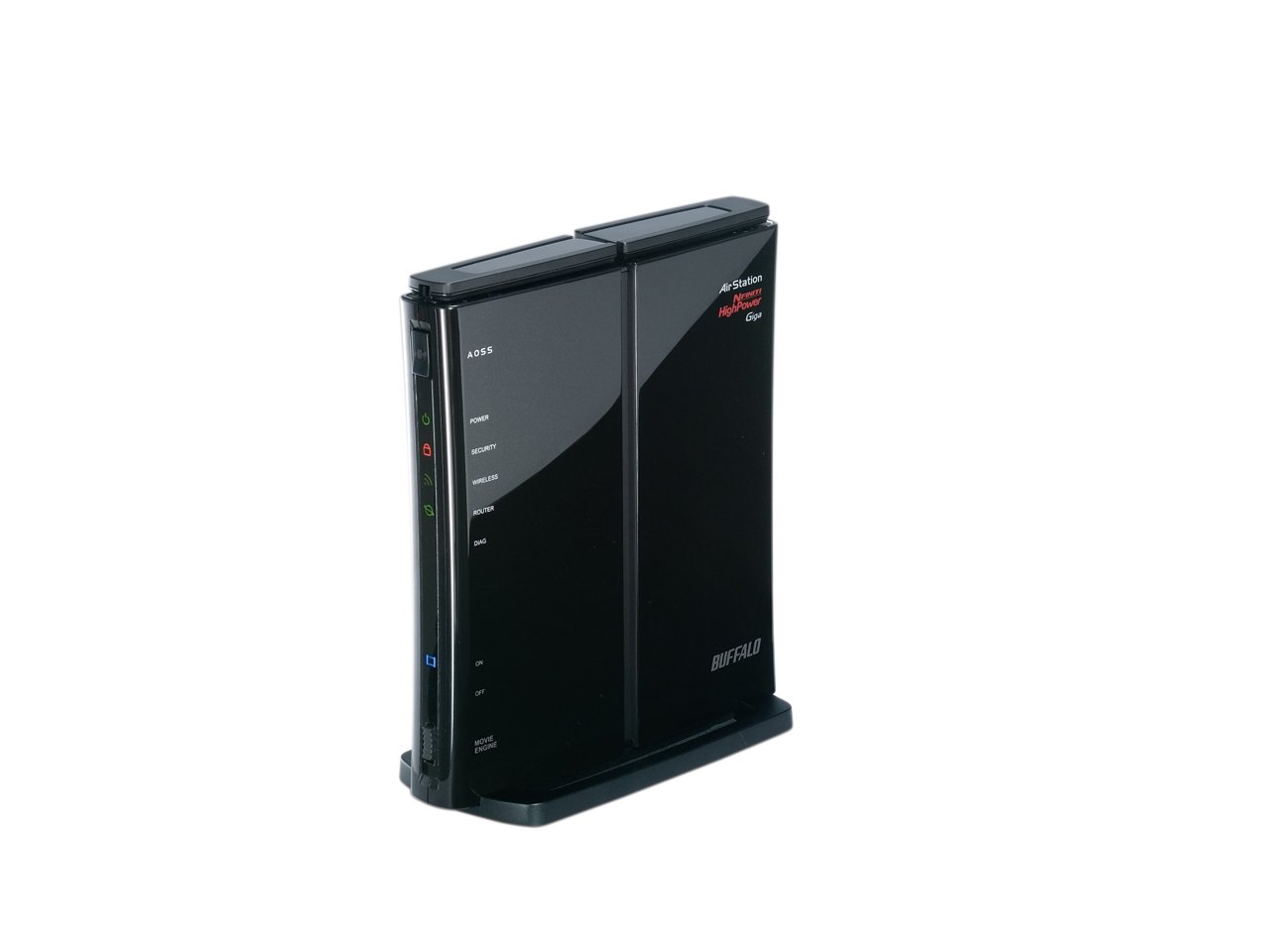 Buffalo AirStation WZR-HP-G300NH - Router (10, 100, 1000 Mbit/s, 10/100/1000Base-T(X), 802.11b, 802.11g, 802.11n, Ethernet (RJ-45), 2.0, IEEE 802.11b, IEEE 802.11g, IEEE 802.11n, IEEE 802.3, IEEE 802.3ab, IEEE 802.3u) Negro