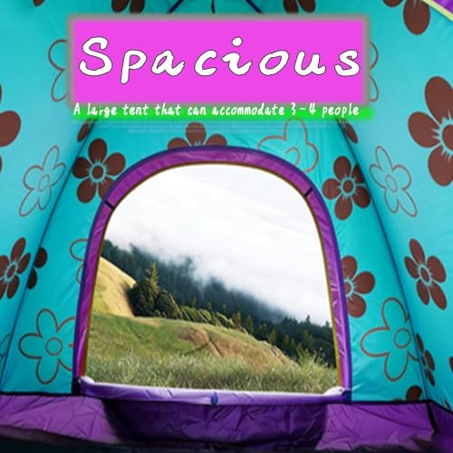 Carpa automática para camping 3-4 personas naranja miniatura 6