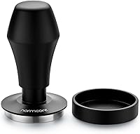 Vista 11 de Normcore Tamper de café con resorte de 1.791 in V4 para Flair Pro, Pro 2, base plana de acero inoxidable 304, mango ergonómico de aluminio