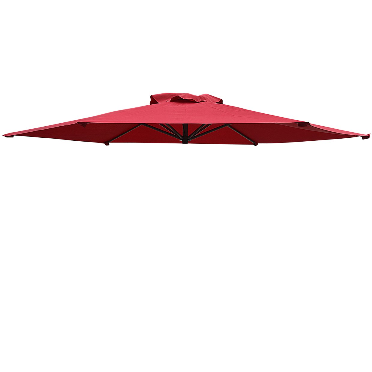 BenefitUSA Umbrella Canopy Cover Replacement Top Canopy for 9ft 6ribs Patio Umbrella (Burgundy)