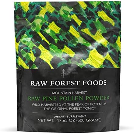 RAW Pine Pollen Powder — Adaptogenic, Functional Nutrition, Pro-Androgenic, Paleo — RAW, Single Origin, Cracked Cell Wall — Men & Women — No Fillers, Never Irradiated, Vegan, Non-GMO — 500 Grams