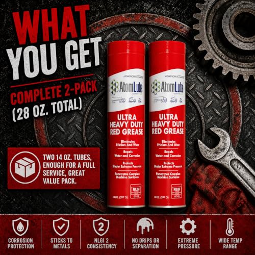 AtomLube Ultra Heavy Duty Red Grease