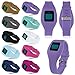 QGHXO Buckle Bracelet for Fitbit Zip, Replacement Silicone Band with Chrome Watch Clasp and Fastener Buckle for Fitbit Zip