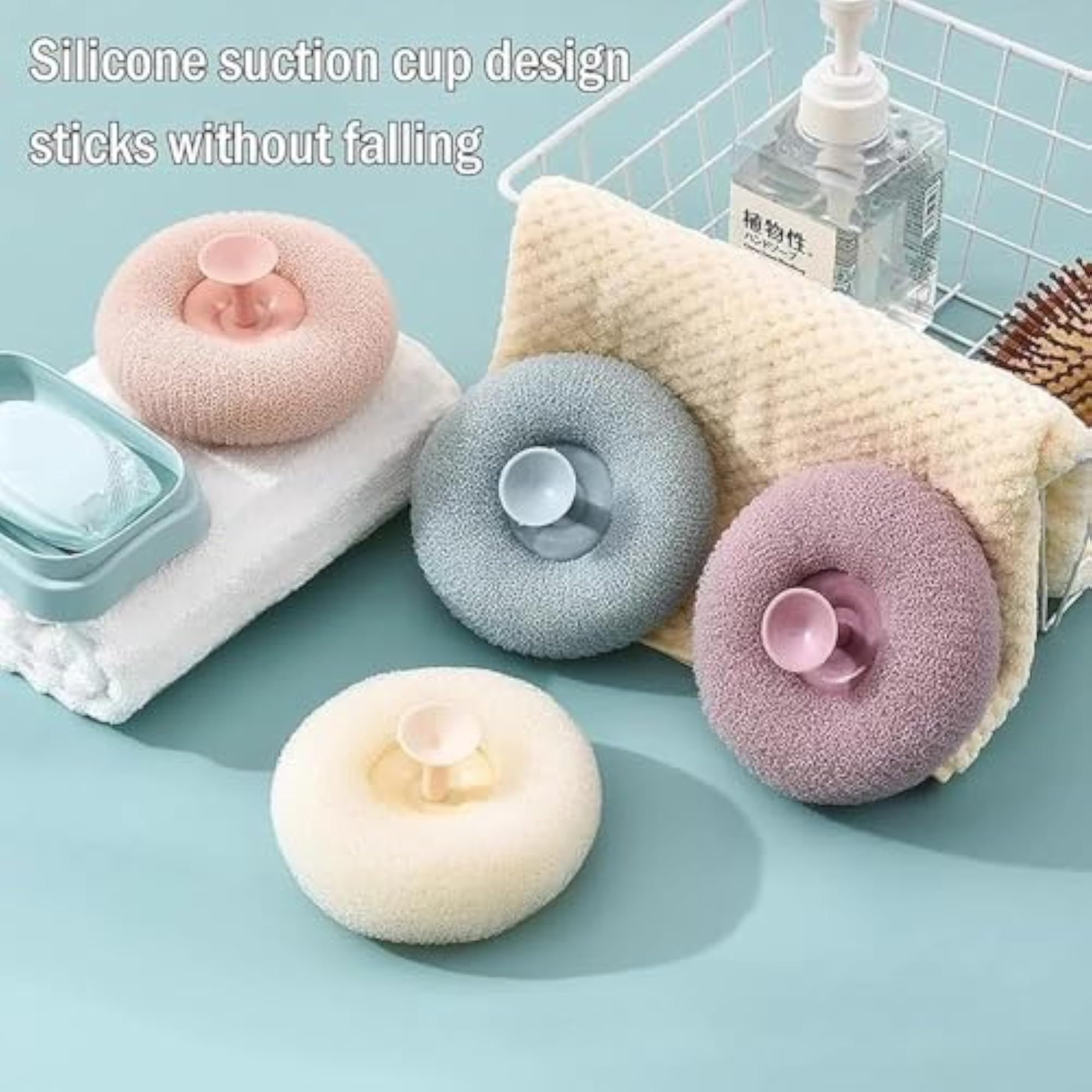 Super Soft Bath Loofah with Suction Cup