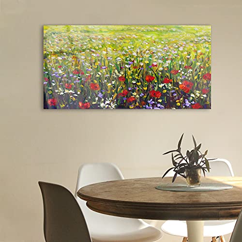 Tableau acrylique 100x50cm maki fleurs décoration murale salon - 3