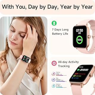 Smart Watches for Women(Answer/Make Call), Alexa Built-in 1.8" HD Ladies Smartwatch with Heart Rate/SpO2/Sleep Monitor, 110+Sports, IP68 Step Counter Fitness Tracker for iPhone/Samsung/Android