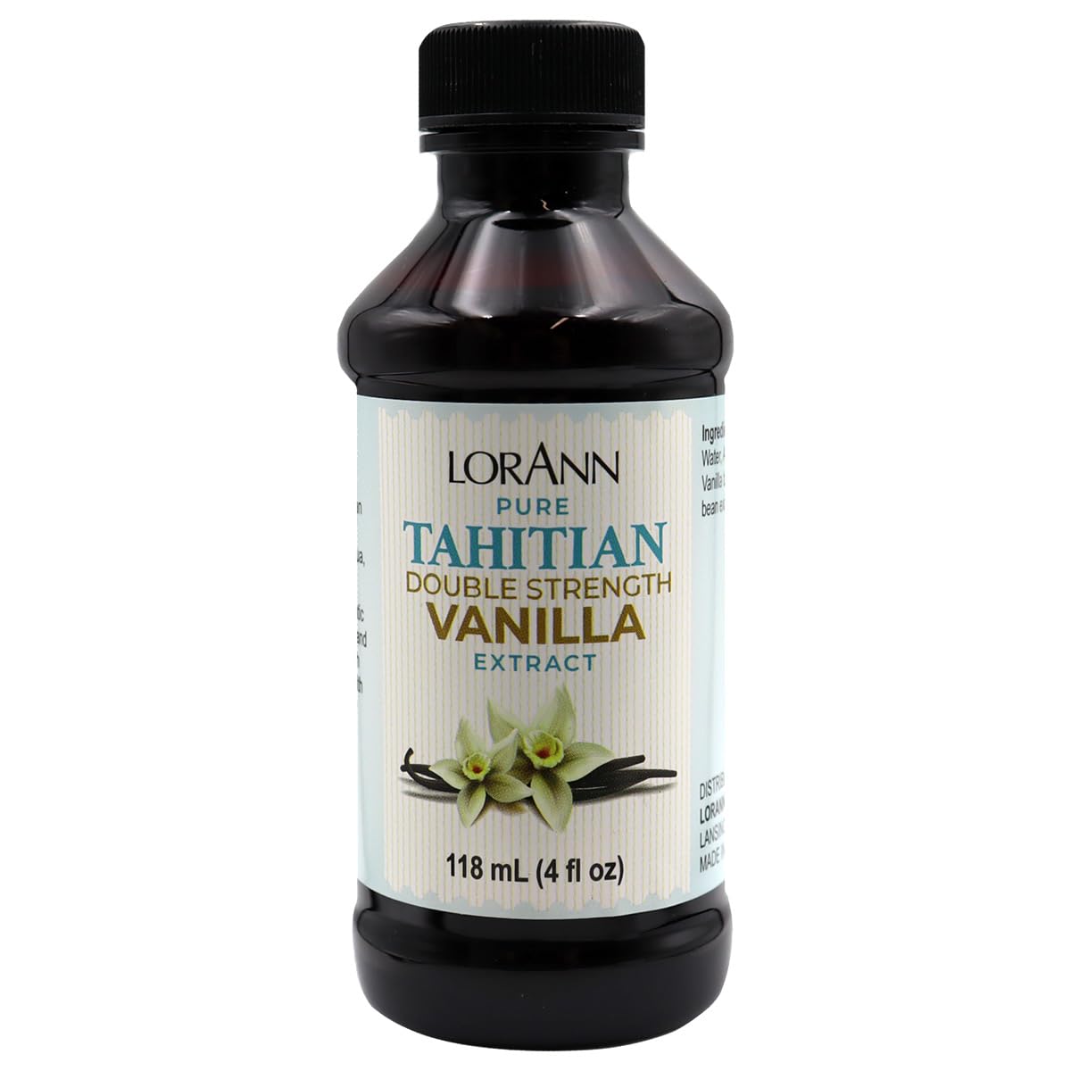 LorAnn Oils Vanilla Extract, 2-Fold Tahitian, 4 Ounce
