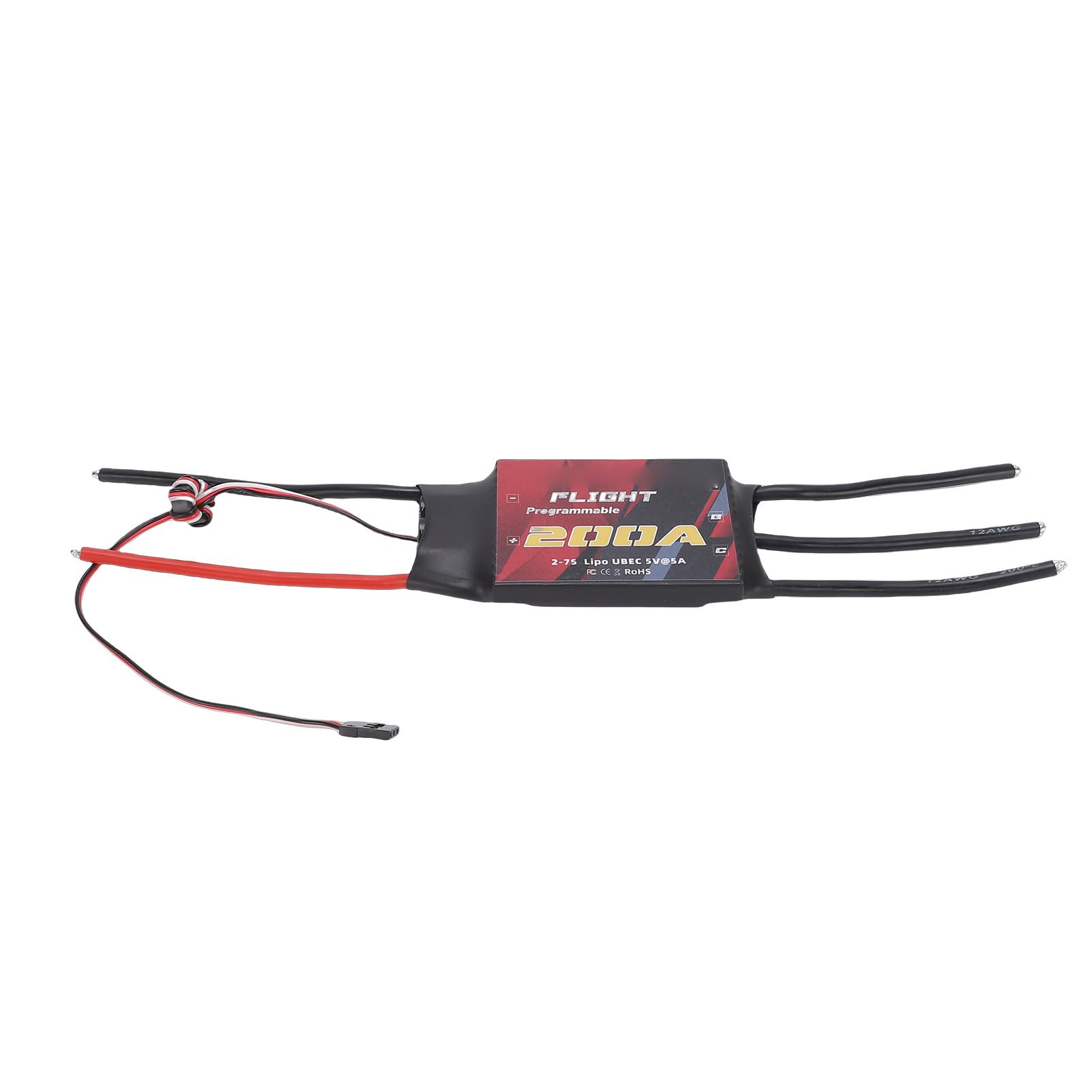 Bezszczotkowy ESC, PCB 200A Elektryczny Regulator Prędkości do Quadcoptera 5A UBEC 2 do 7S LiPo Multirotor