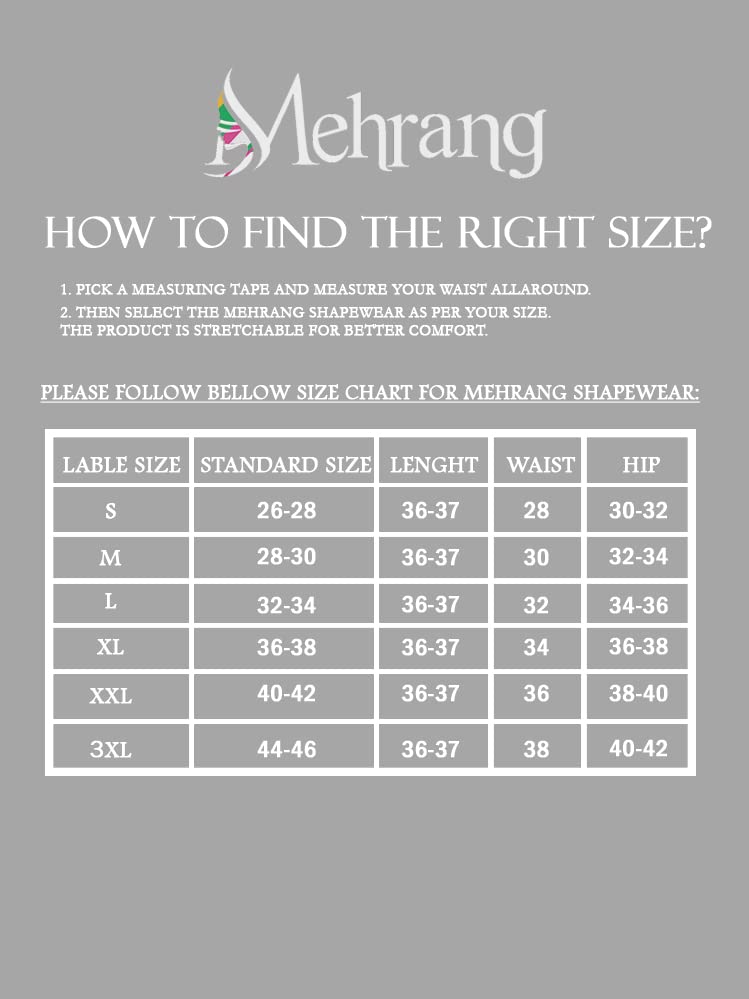 Image of Mehrang Stretchable Saree Shapewear Petticoat for Women, Cotton Blended,Petticoat,Skirts for Women,Shape Wear Dress for Saree