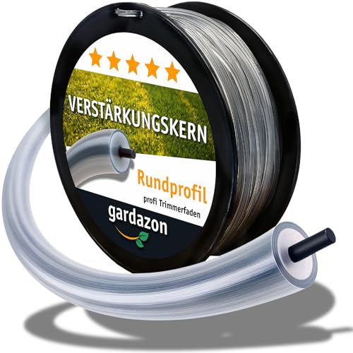 Gardazon Trimmer line with steel wire - 3.0 mm x 100 m (round profile) - mower line for cordless lawn trimmer - replacement thread for lawnmower spool, steel nylon thread trimmer line, trimmer, line, Gardazon Trimmer line with steel wire - 3.0 mm x 100 m (round profile) - mower line for cordless lawn trimmer - replacement thread for lawnmower spool, steel nylon thread trimmer line, trimmer, line,