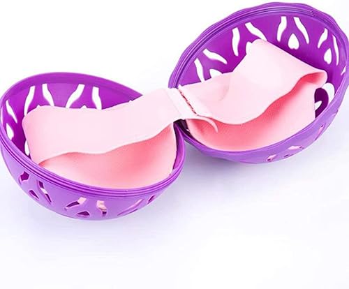 Miniatura 3 de Pelotas de lavandería para lavadora, sujetador de lavadora, 2 piezas, bolsas de lavandería para lavadora, brasier antienrollamiento, red de