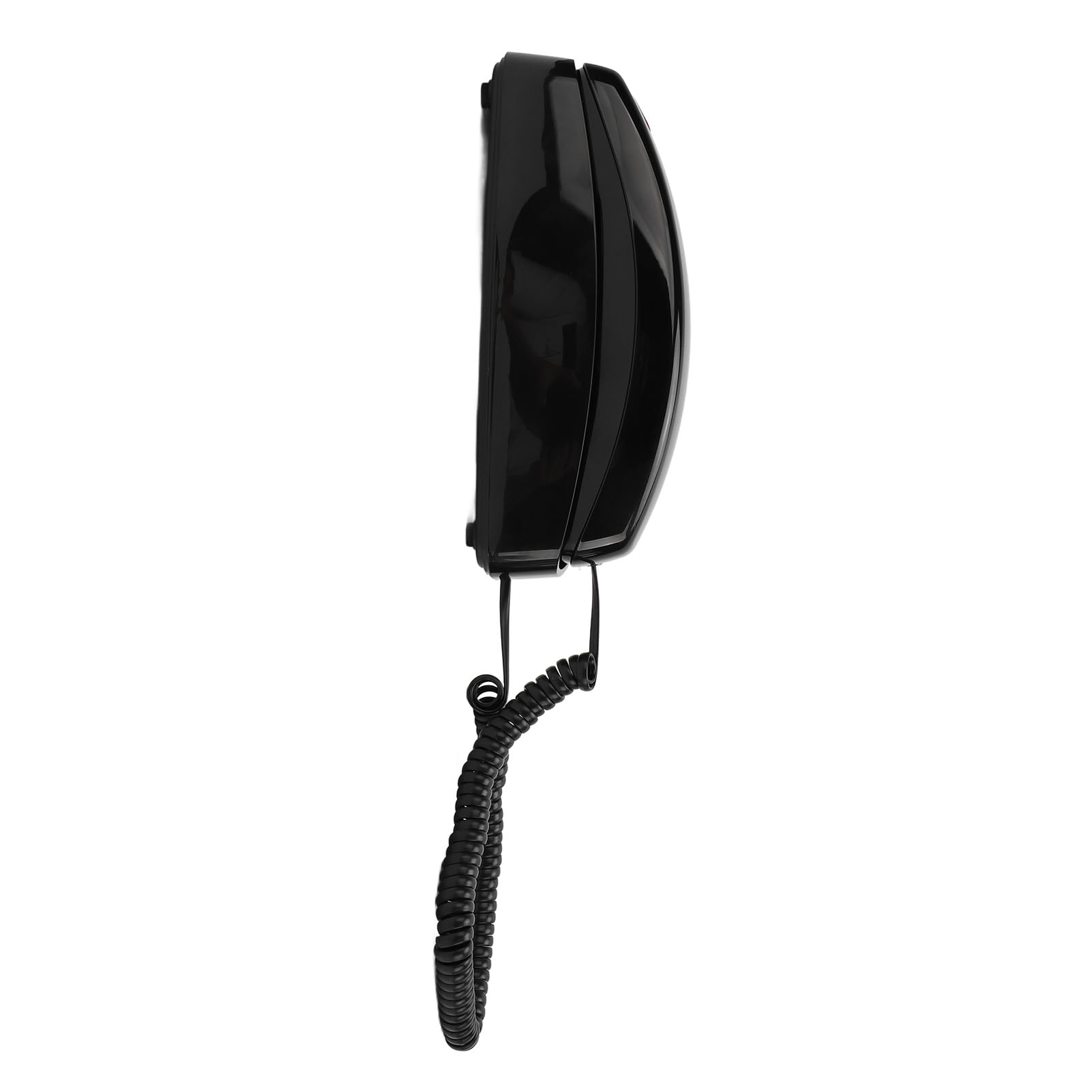 Teléfono con Cable, Trimline con Cable Pequeño Teléfono de de Control Volumen Amigable para Personas Mayores para Hotel (Black)