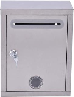 SDGH Stainless Steel Suggestion Box, Thickened Box Outdoor Letter Box Employee Suggestion Box Creative Mailbox