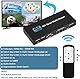 HDMI Multiviewer Switch 4x1, Seamless Switcher 4 in 1 Out mit IR-Fernbedienung, unterstützt 4K Full HD und 5 Anzeigemodi für Spielkonsolen Sicherheitskamera PS4 PC zu TV Monitor