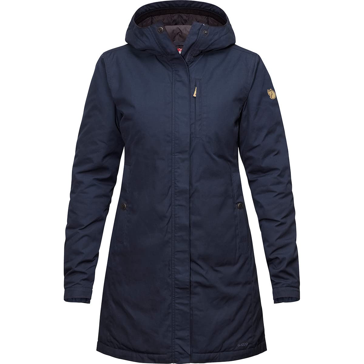Fjallraven Women's Kiruna Padded Parka W Sport Jacket, Blue, S UK