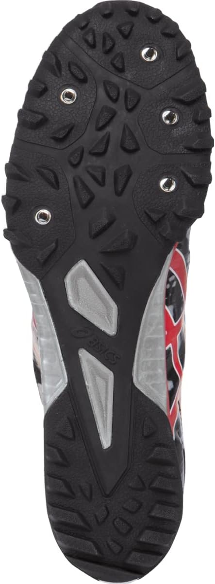 ASICS Men's Cross freak 2 Cross-Country running Shoe 8.5 Black/Fiery Red/Grey